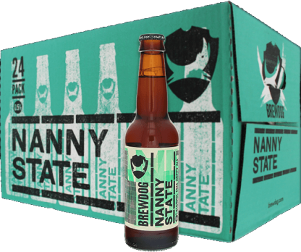Brewdog Nanny State doos met 24 flesjes van 0,30 liter Brewdog Nanny State doos met 24 flesjes van 0,30 liter